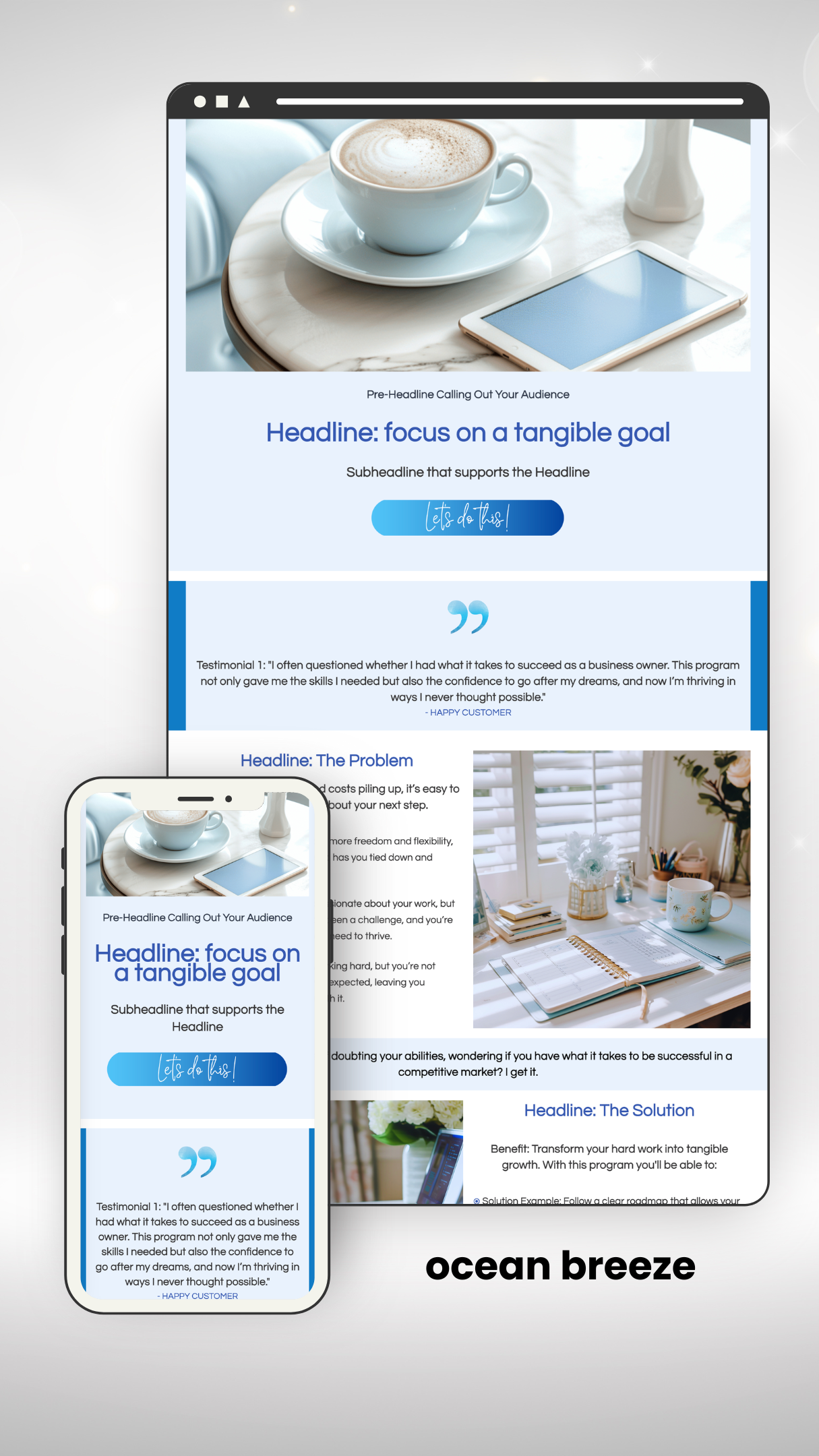 MemberVault Long Form Sales Page Template