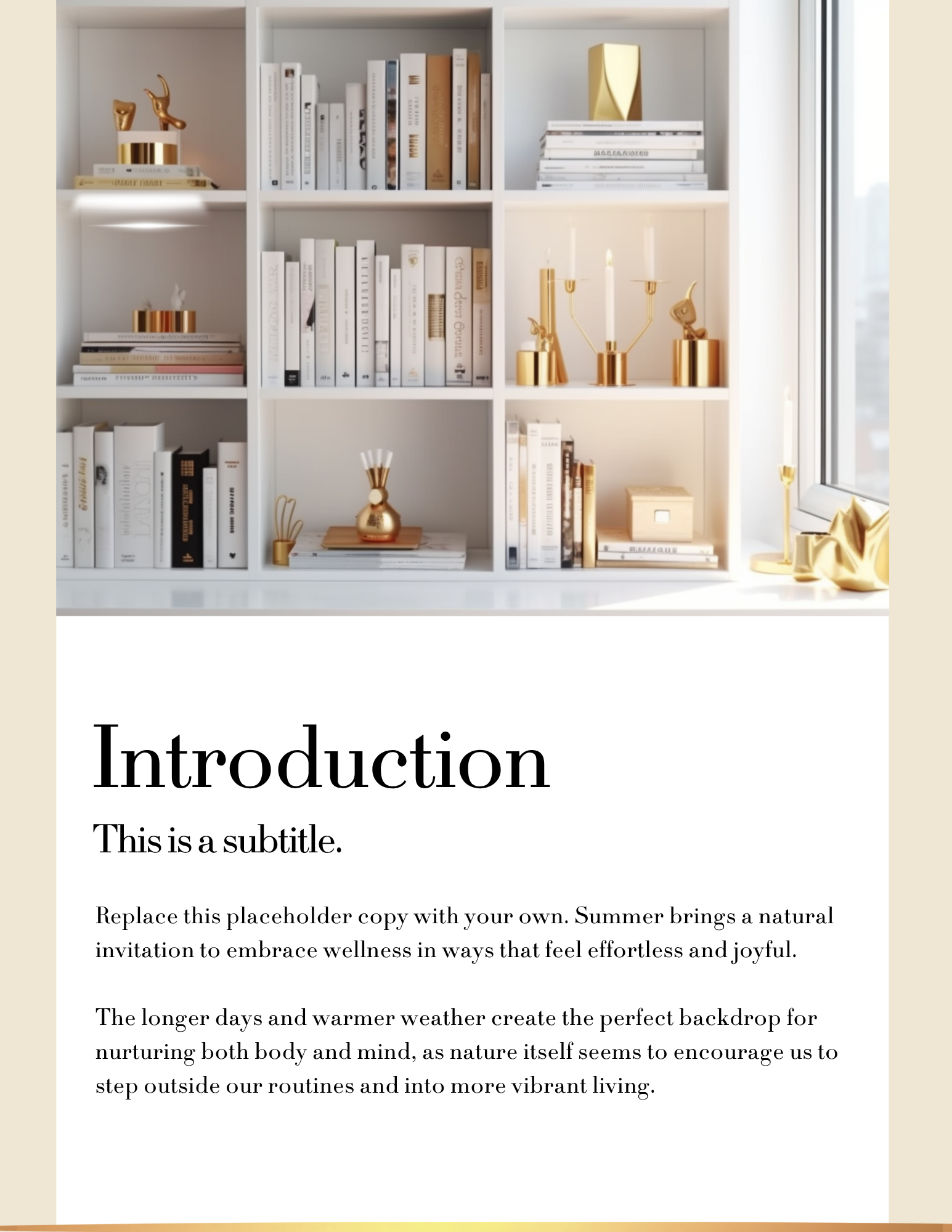 Gilded Summer Collection
