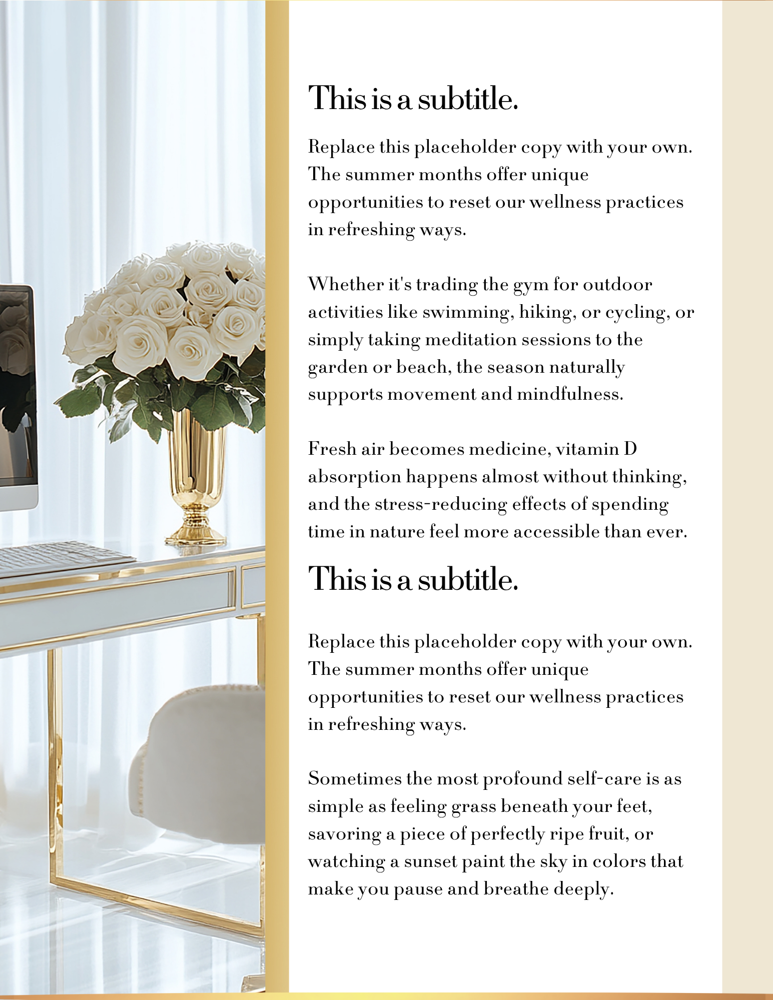 Gilded Summer Collection