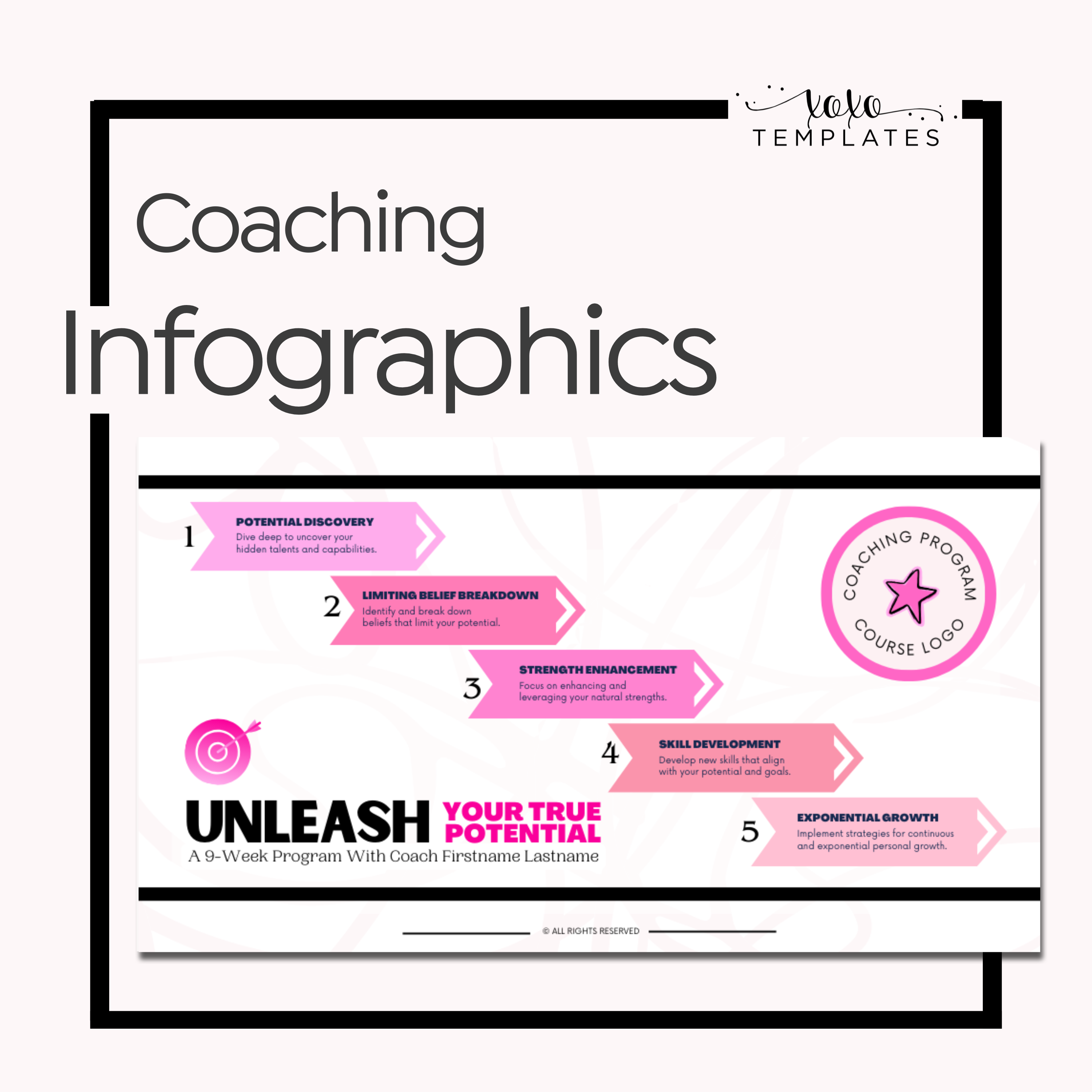Coaching Infographics: Raspberry Noir Collection