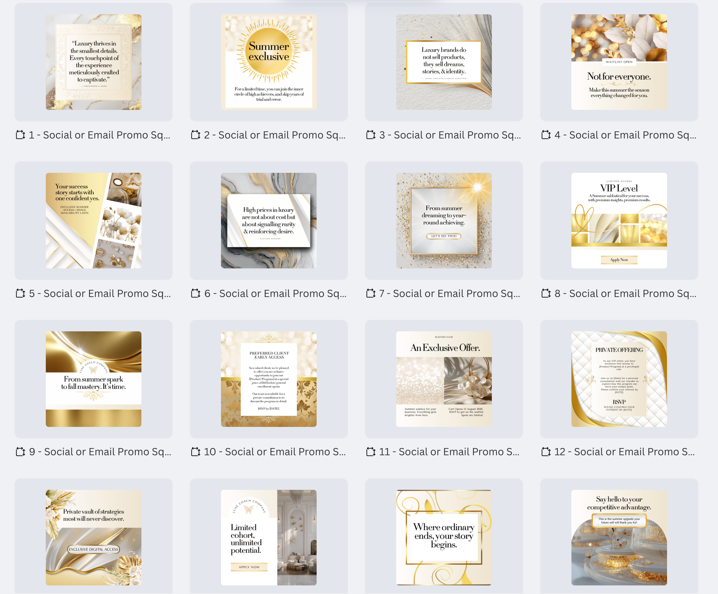 Gilded Summer Collection