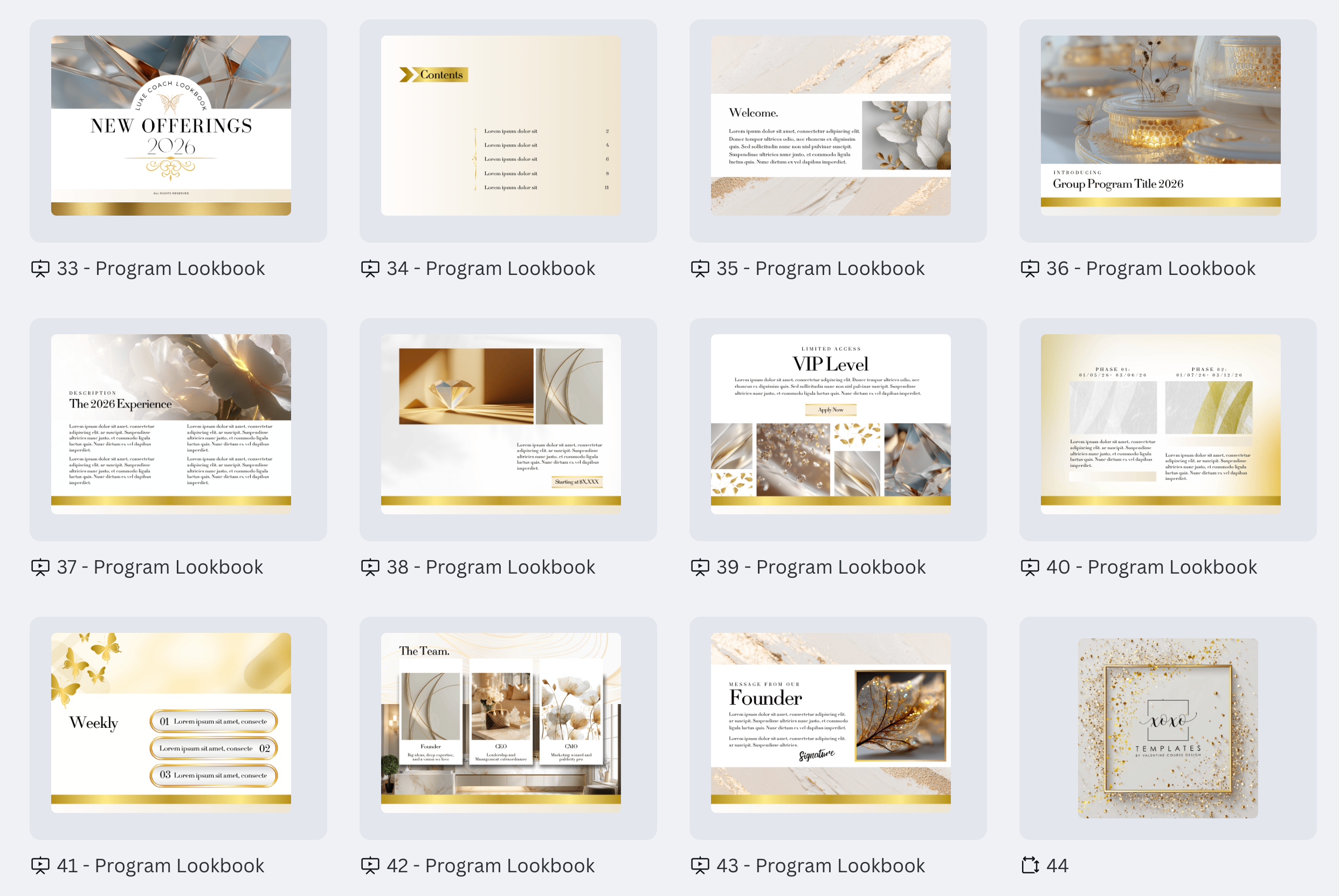 Gilded Summer Collection