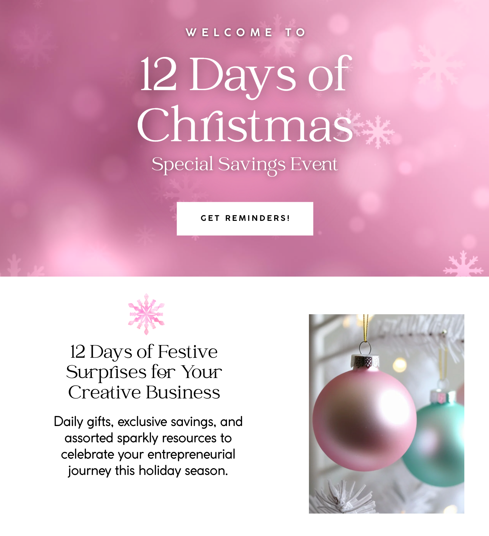 Pink Christmas Collection