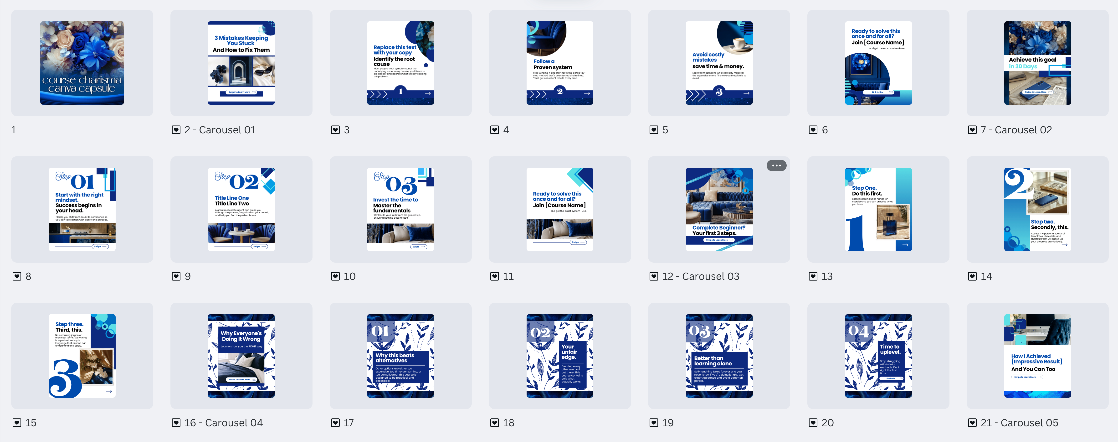 Cobalt Charisma Collection