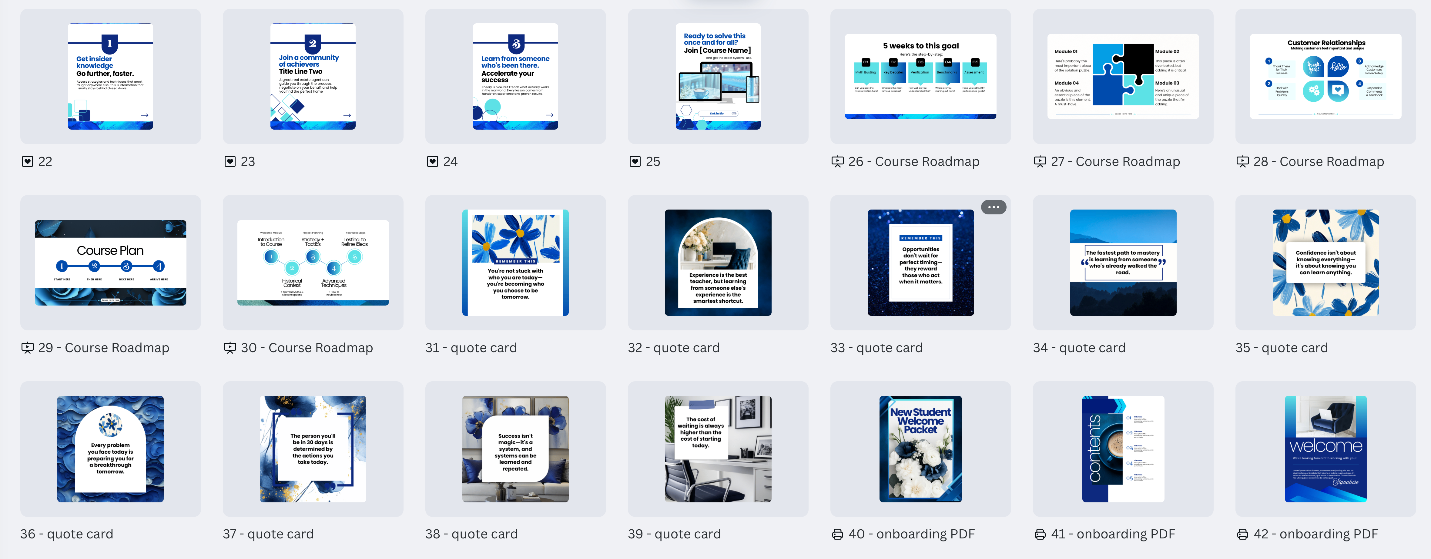 Cobalt Charisma Collection