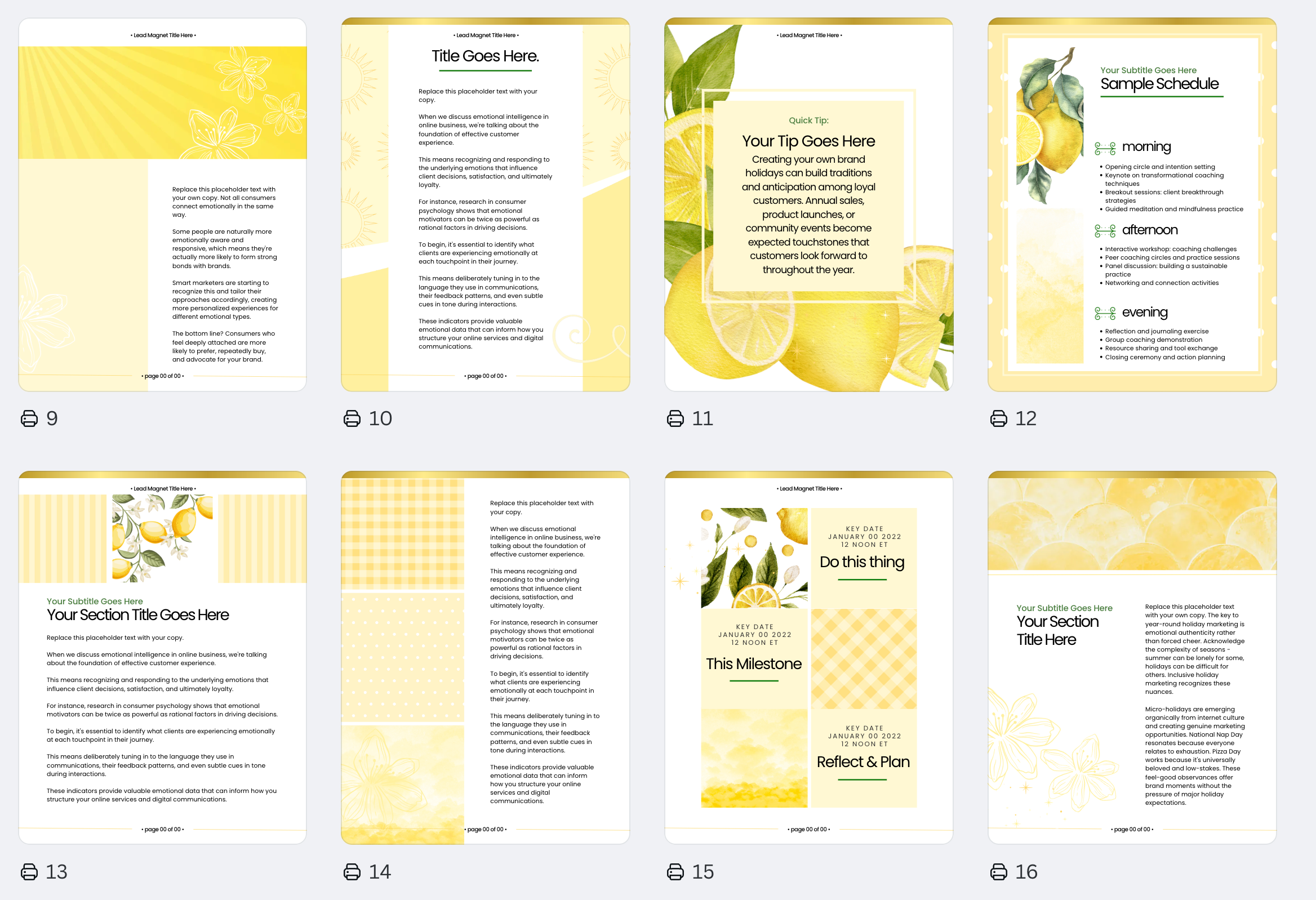 Citrus Blooms Collection