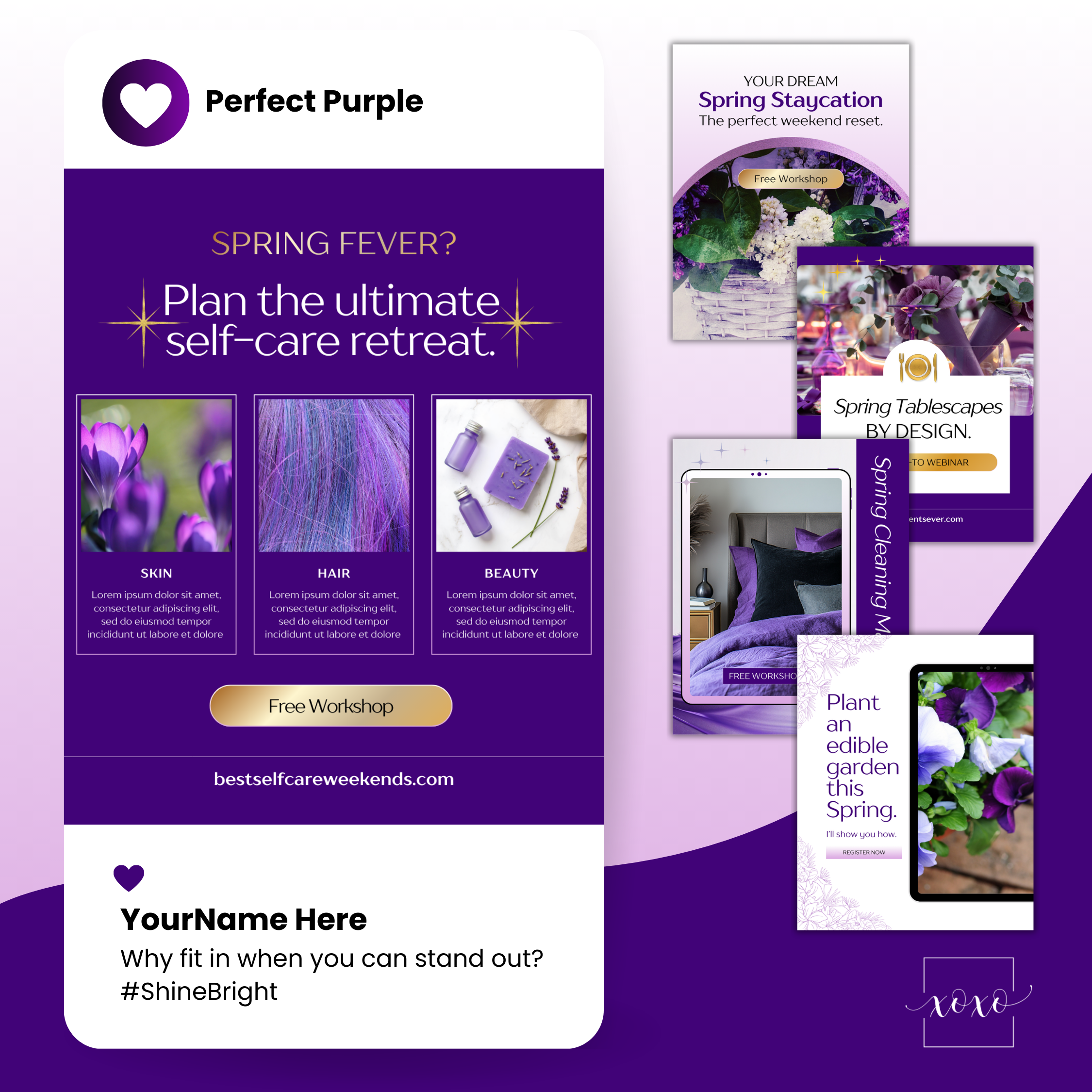 Purple Spring Workshop Kit