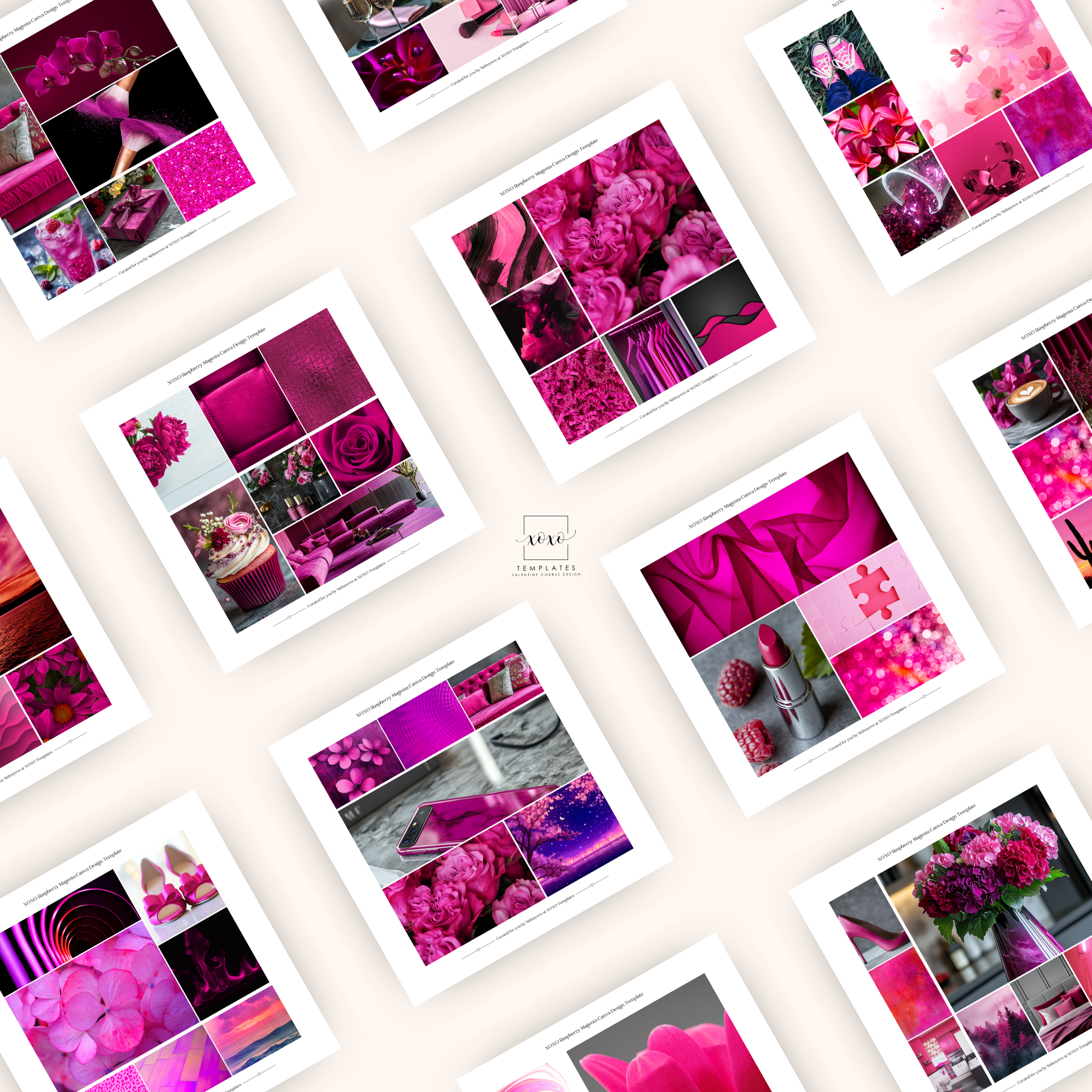 Raspberry Magenta Canva Design Palette