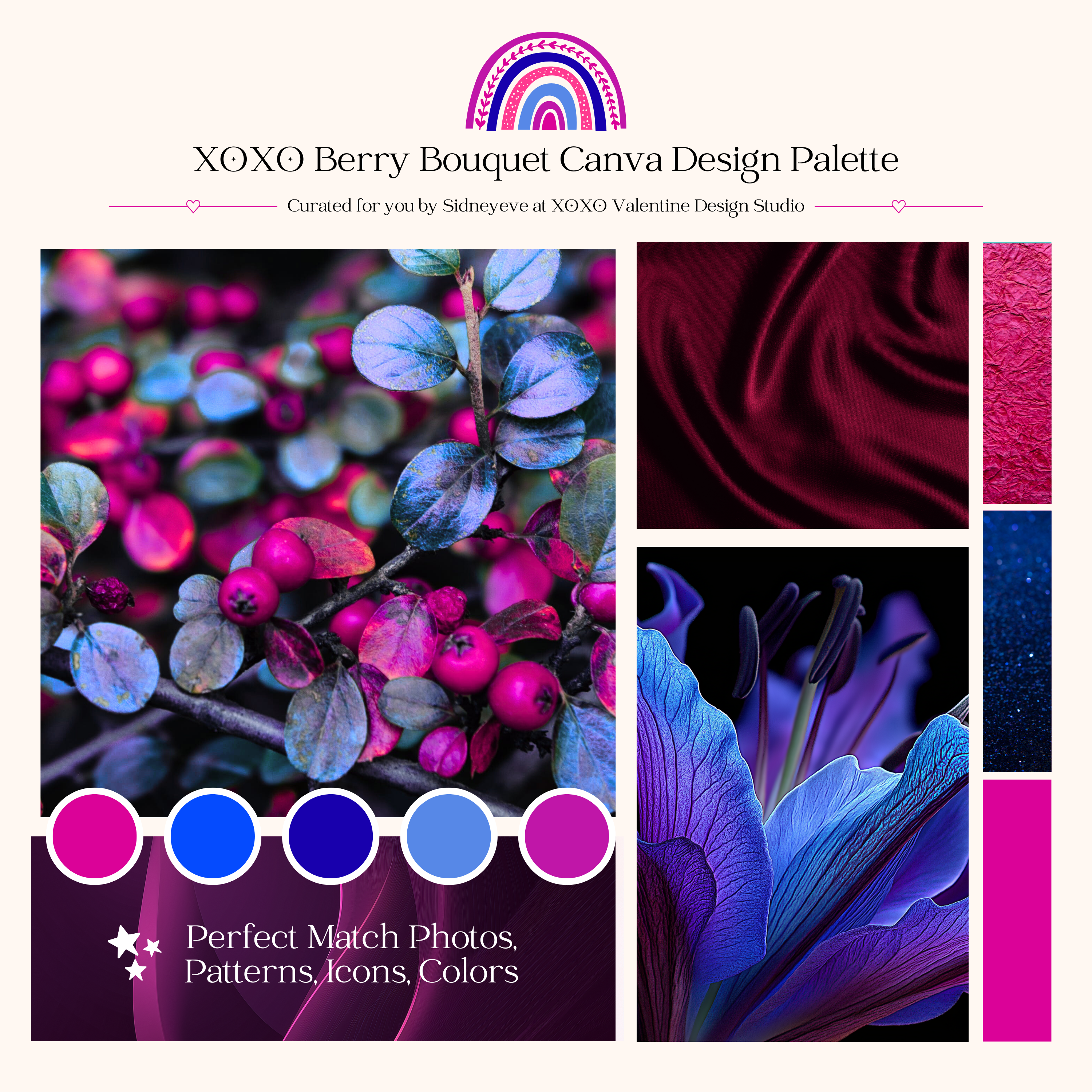 Berry Bouquet Canva Design Assets