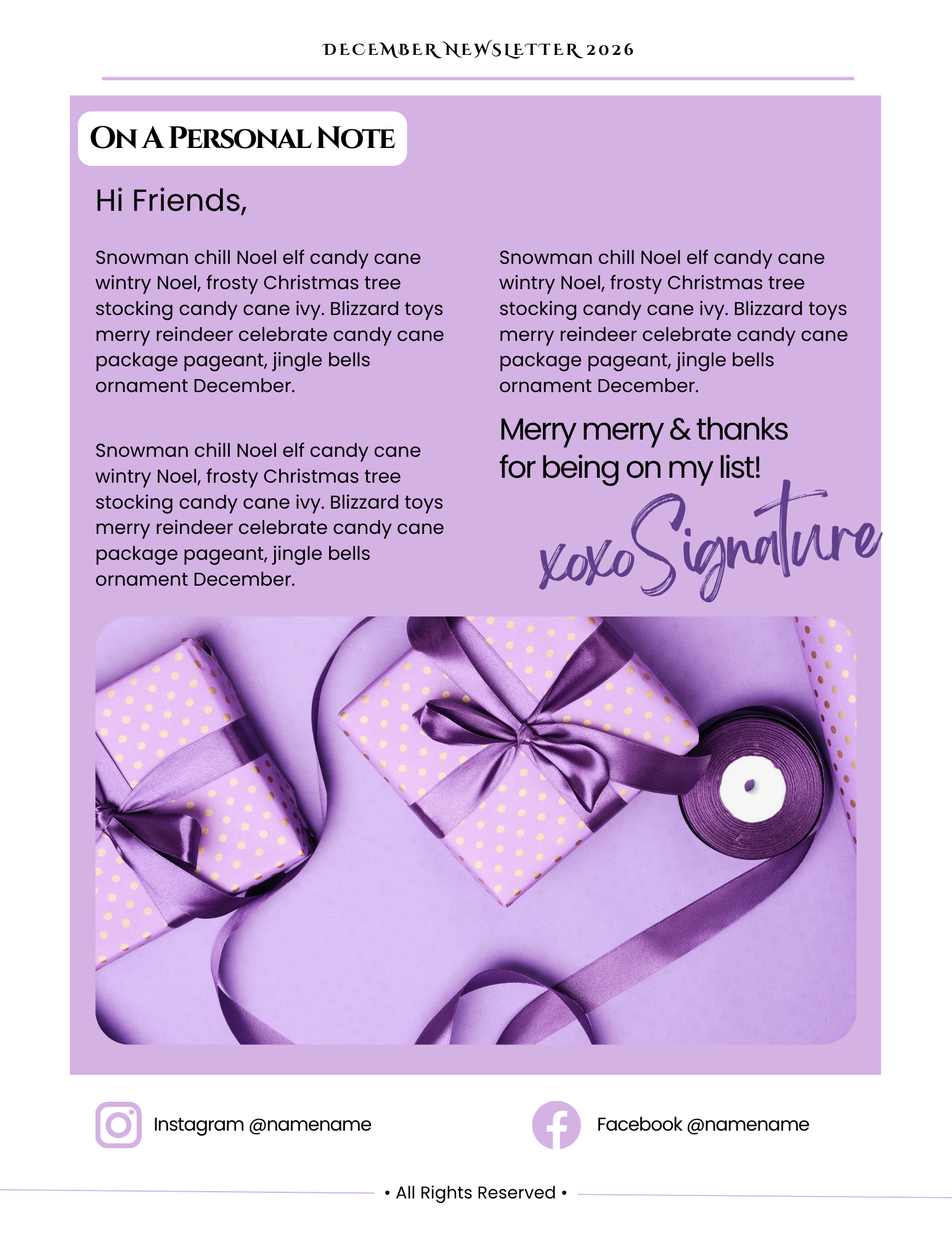 Purple Christmas Collection