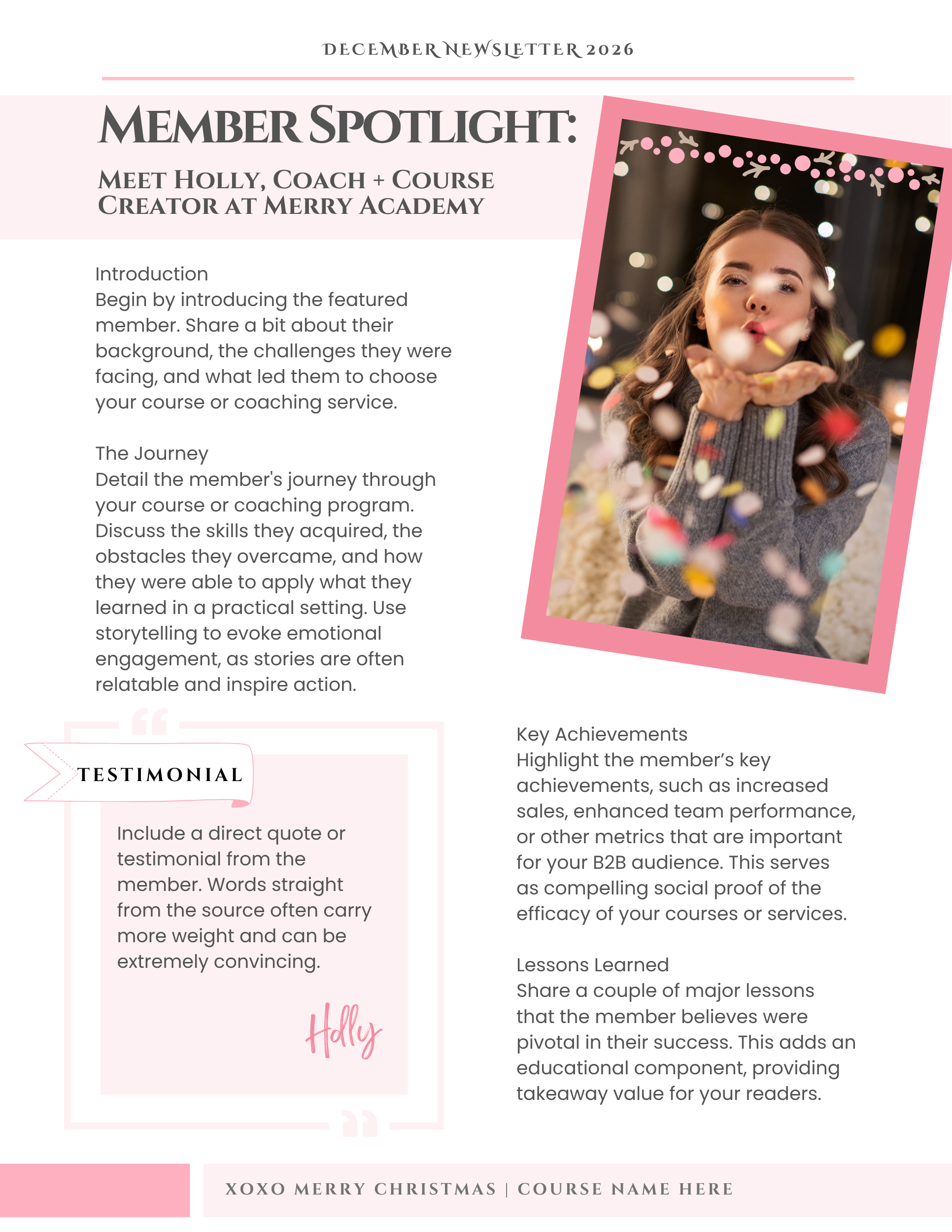 Pink Christmas Collection