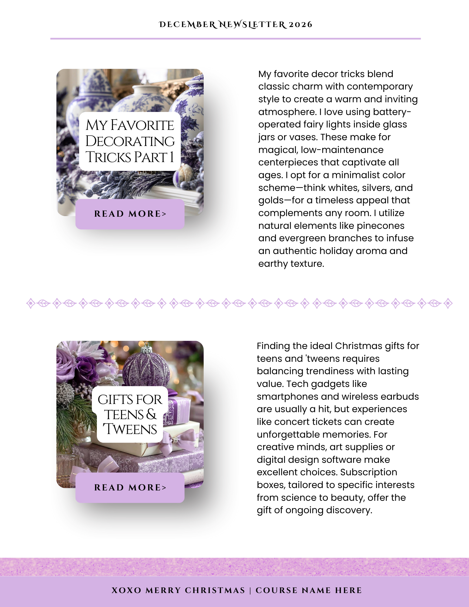 Purple Christmas Collection