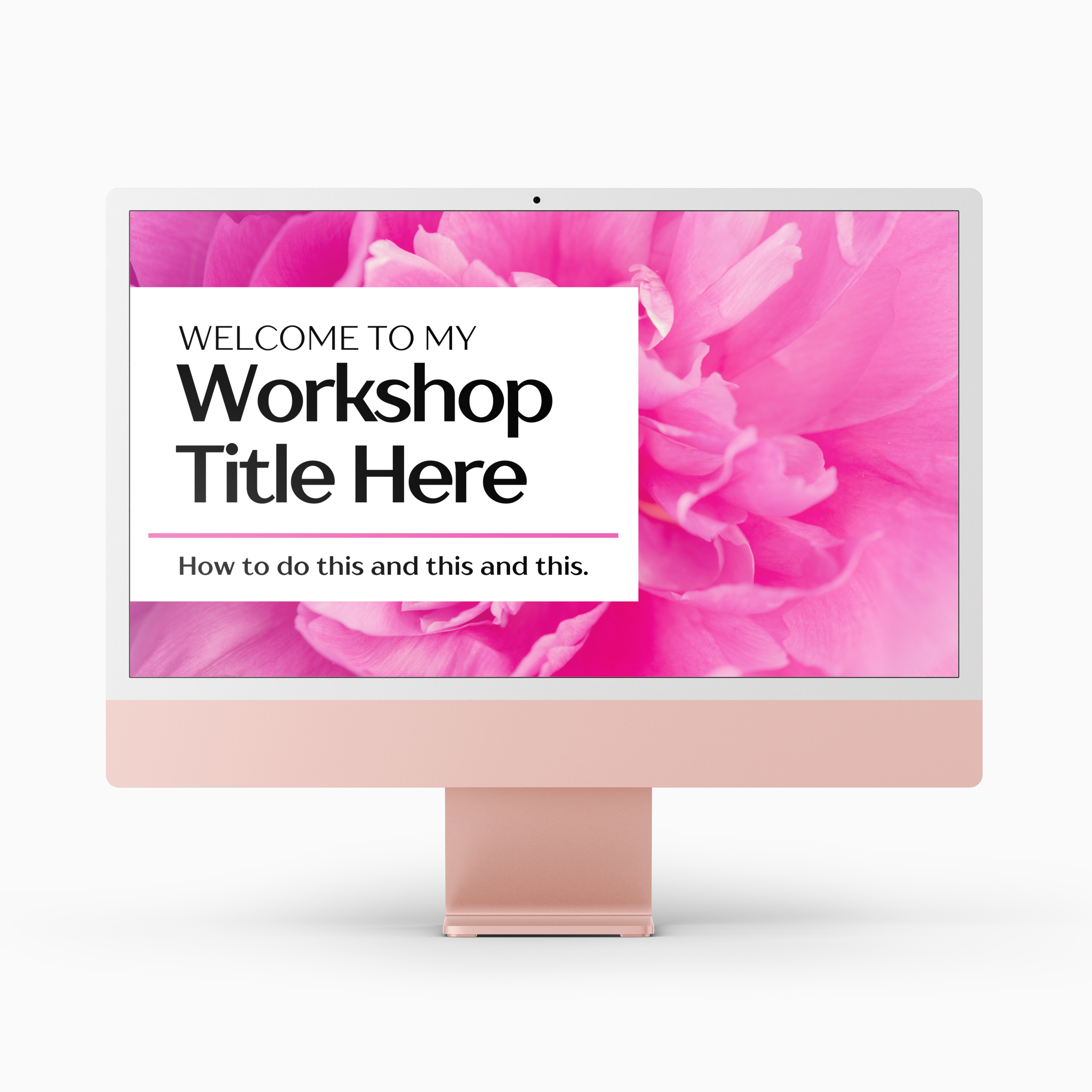 Pink Spring Workshop Kit