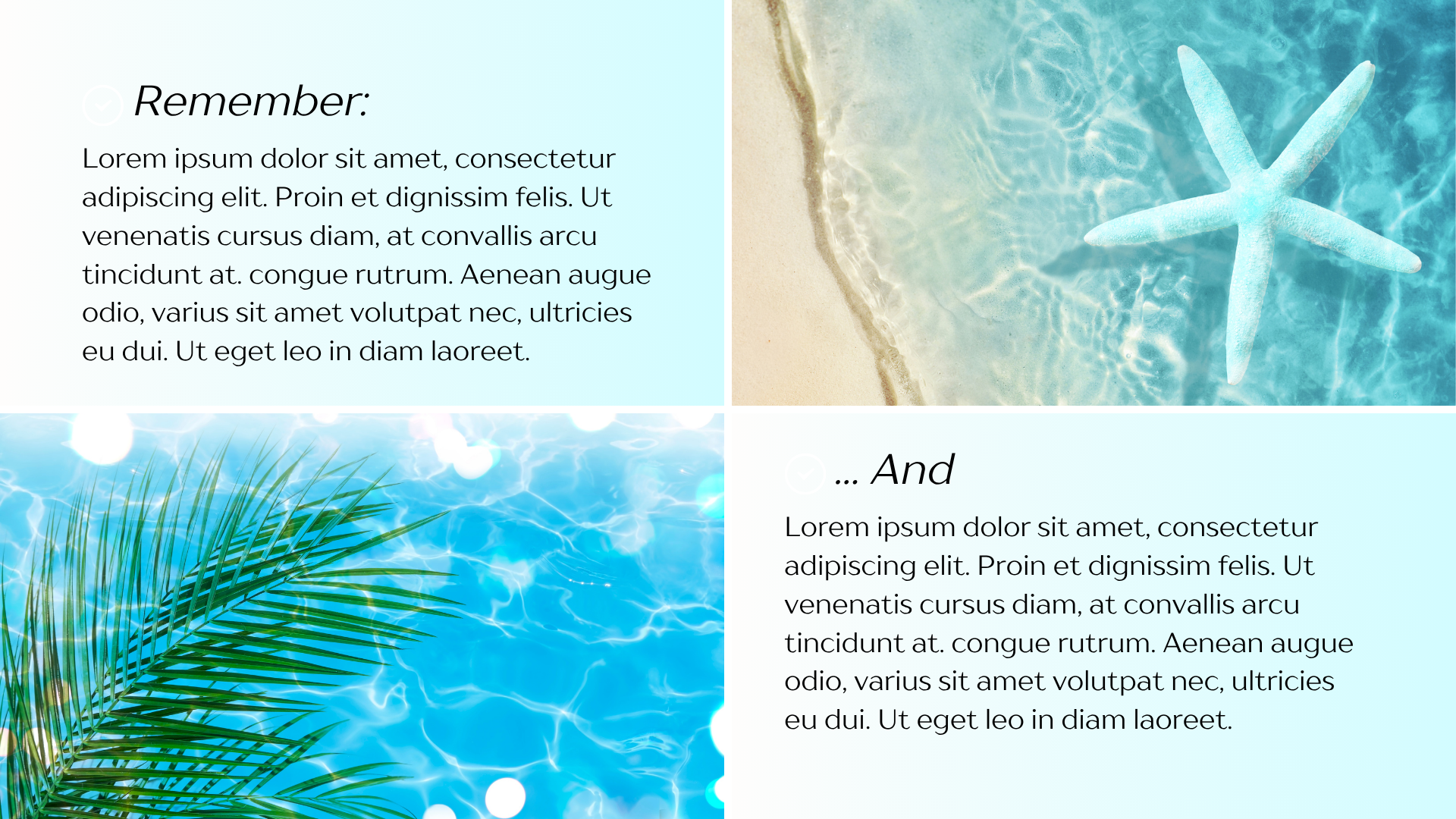 Aqua Summer Workshop Kit