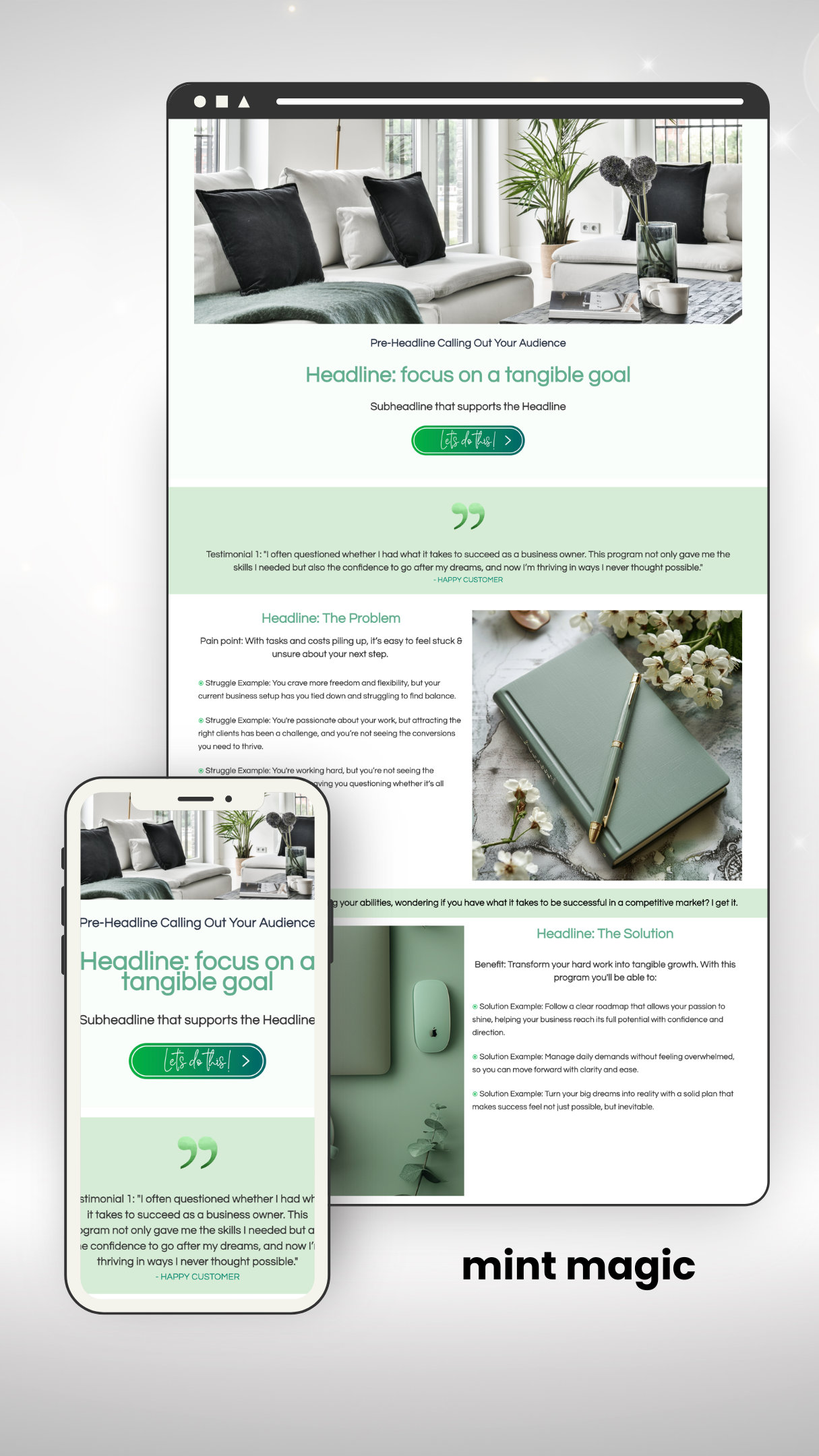 MemberVault Long Form Sales Page Template