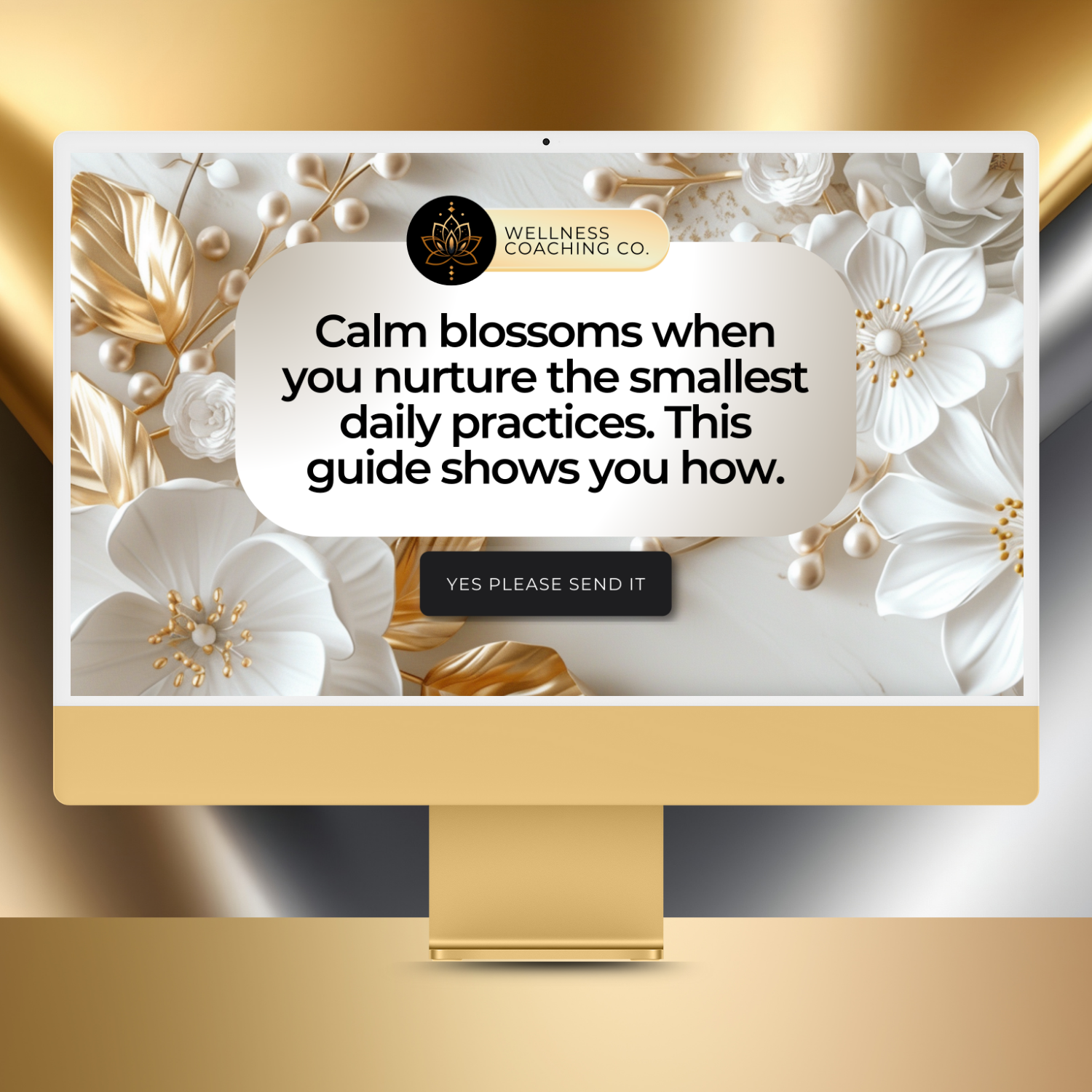 Vanilla Gold Canva Pro Luxe Landing Page