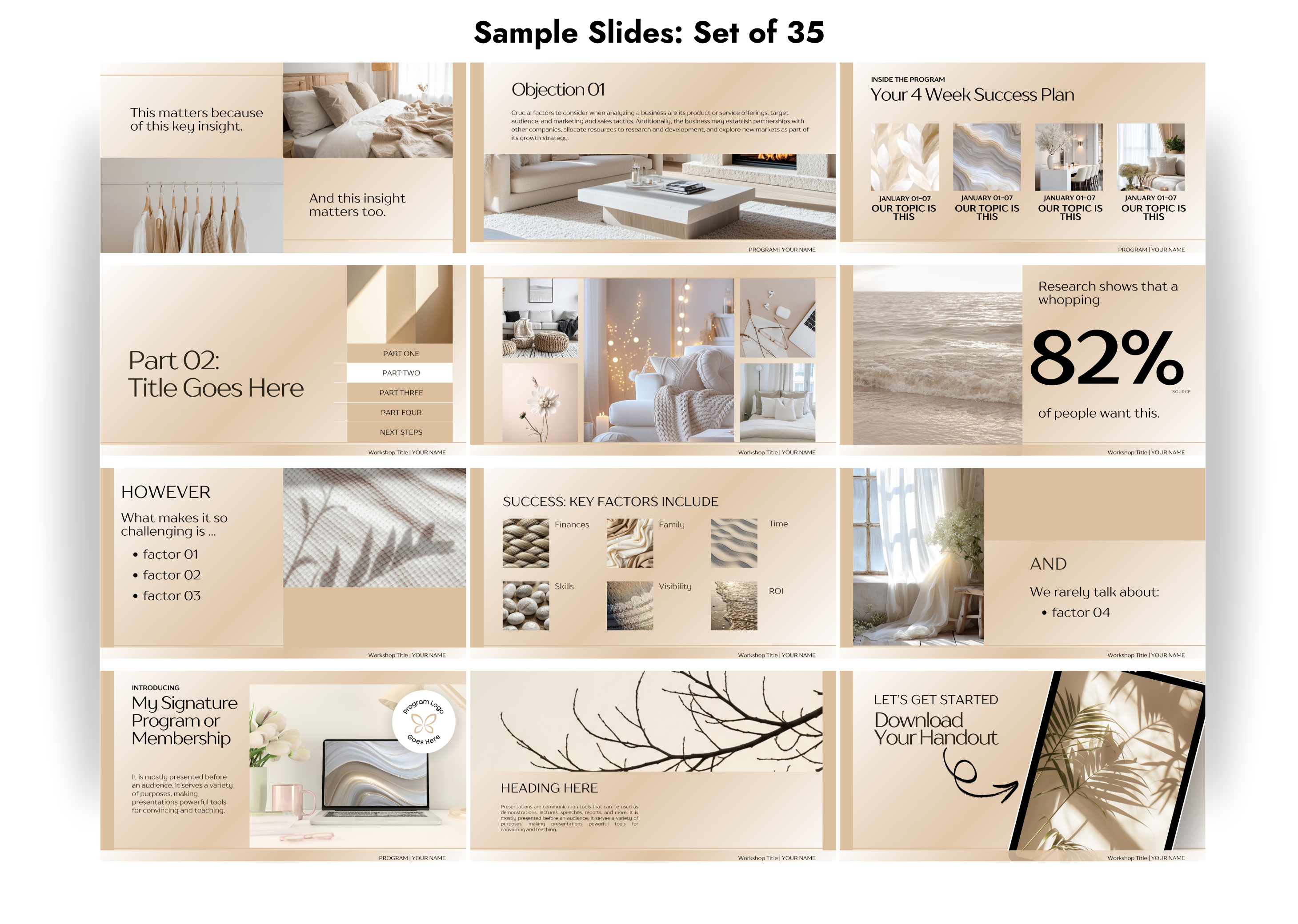 Beige Spring Workshop Kit