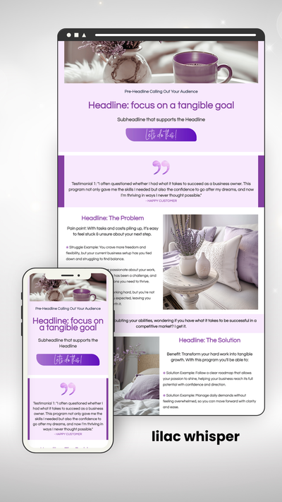 MemberVault Long Form Sales Page Template