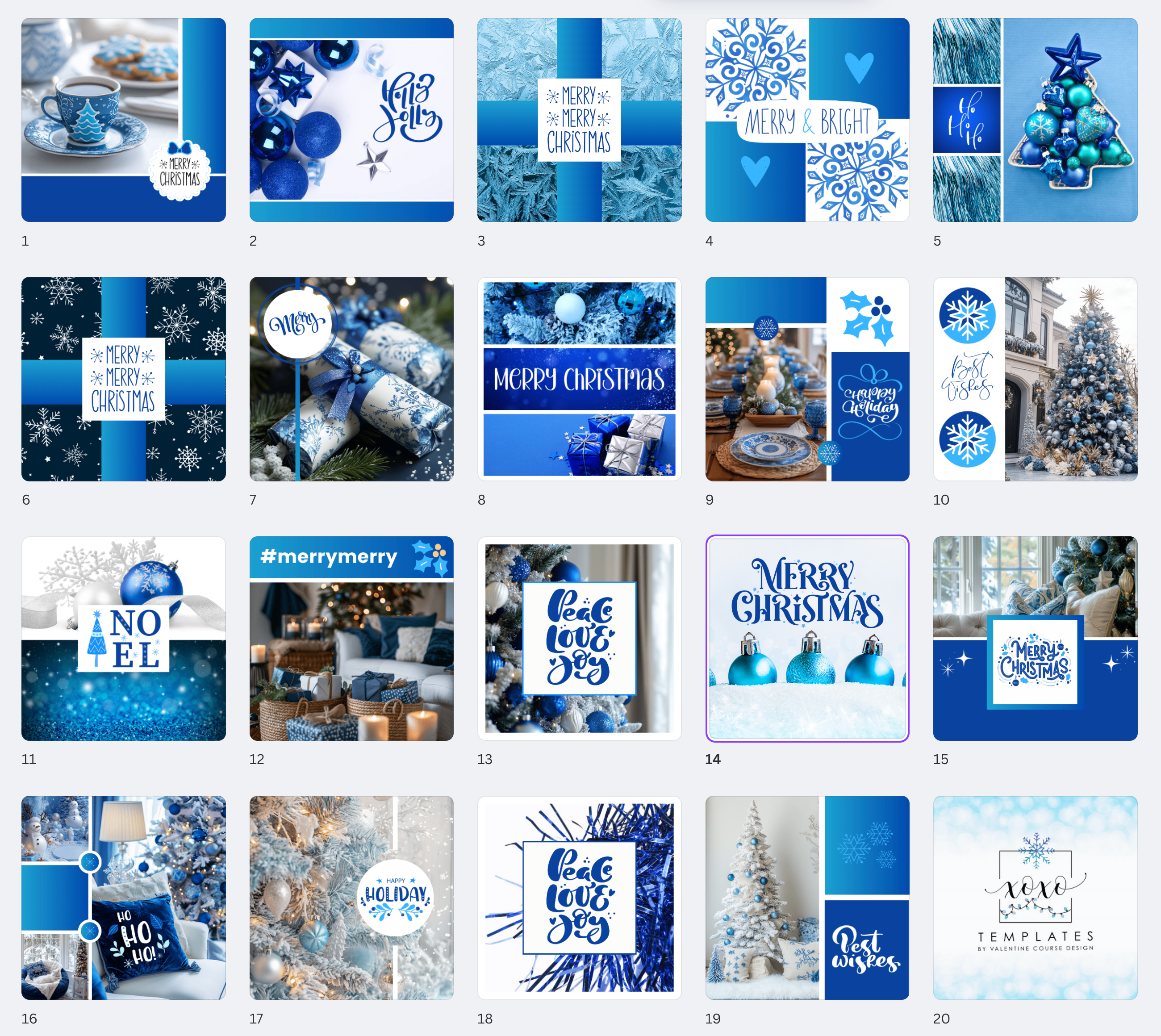 Blue Christmas Collection