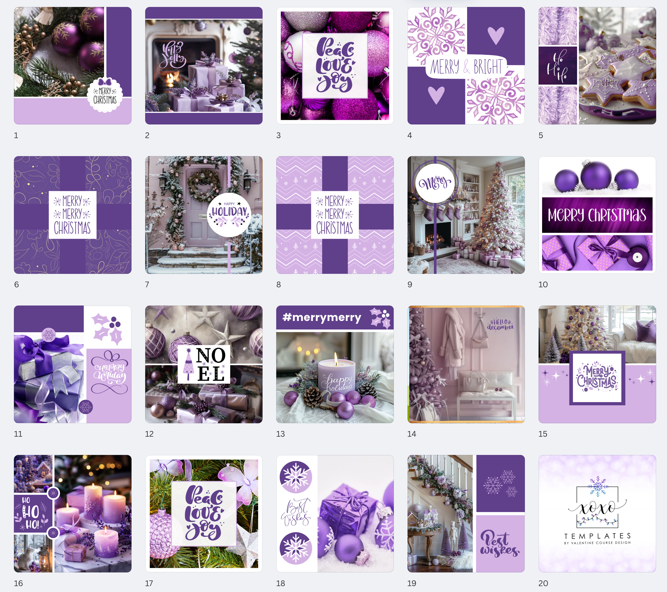 Purple Christmas Collection