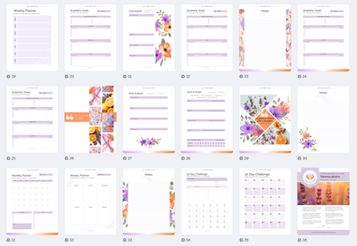 The Zen & Zest Collection: Purple & Orange