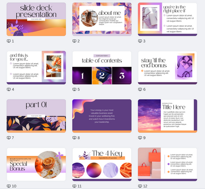 The Zen & Zest Collection: Purple & Orange