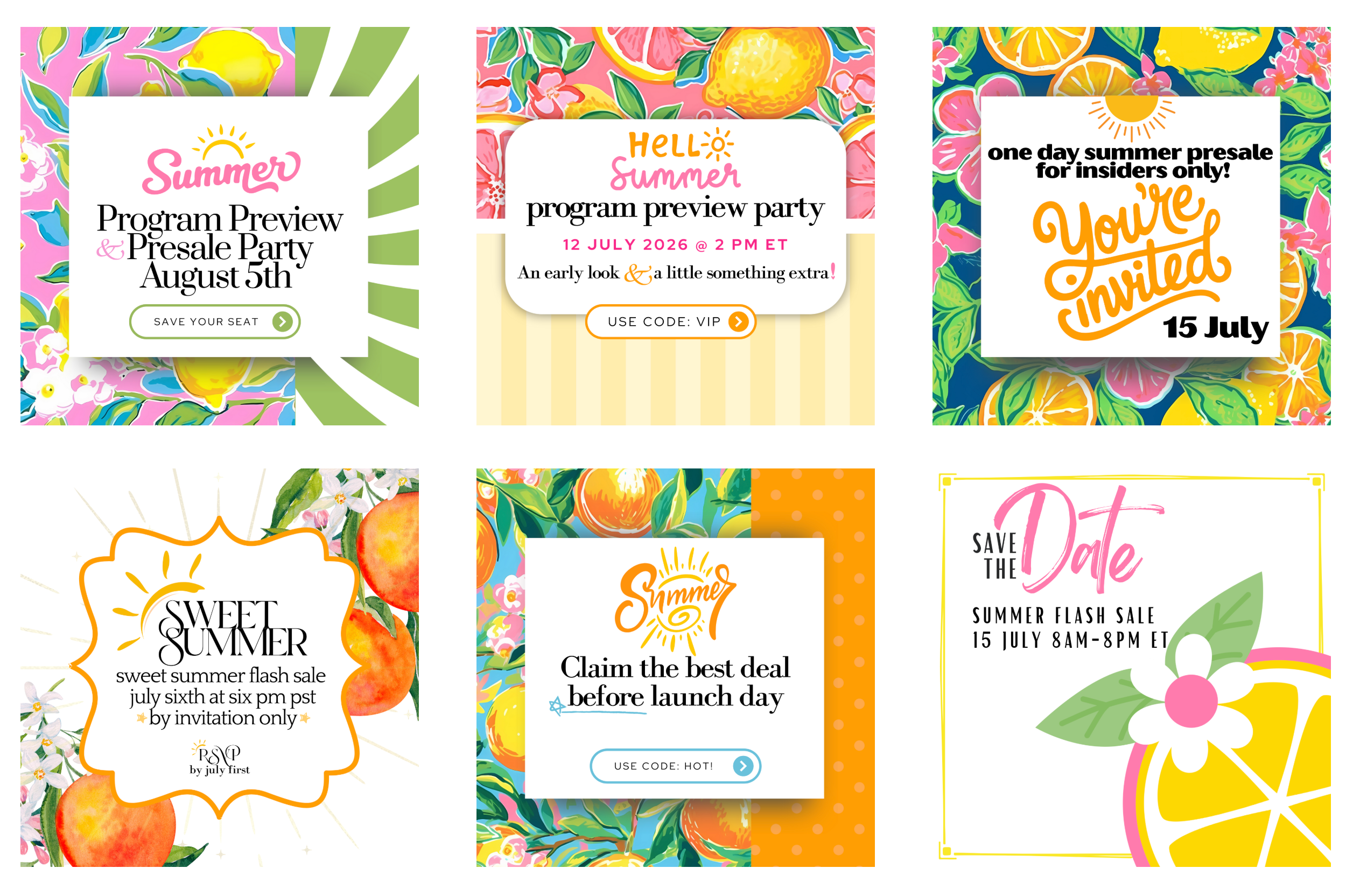 Citrus Blooms Collection