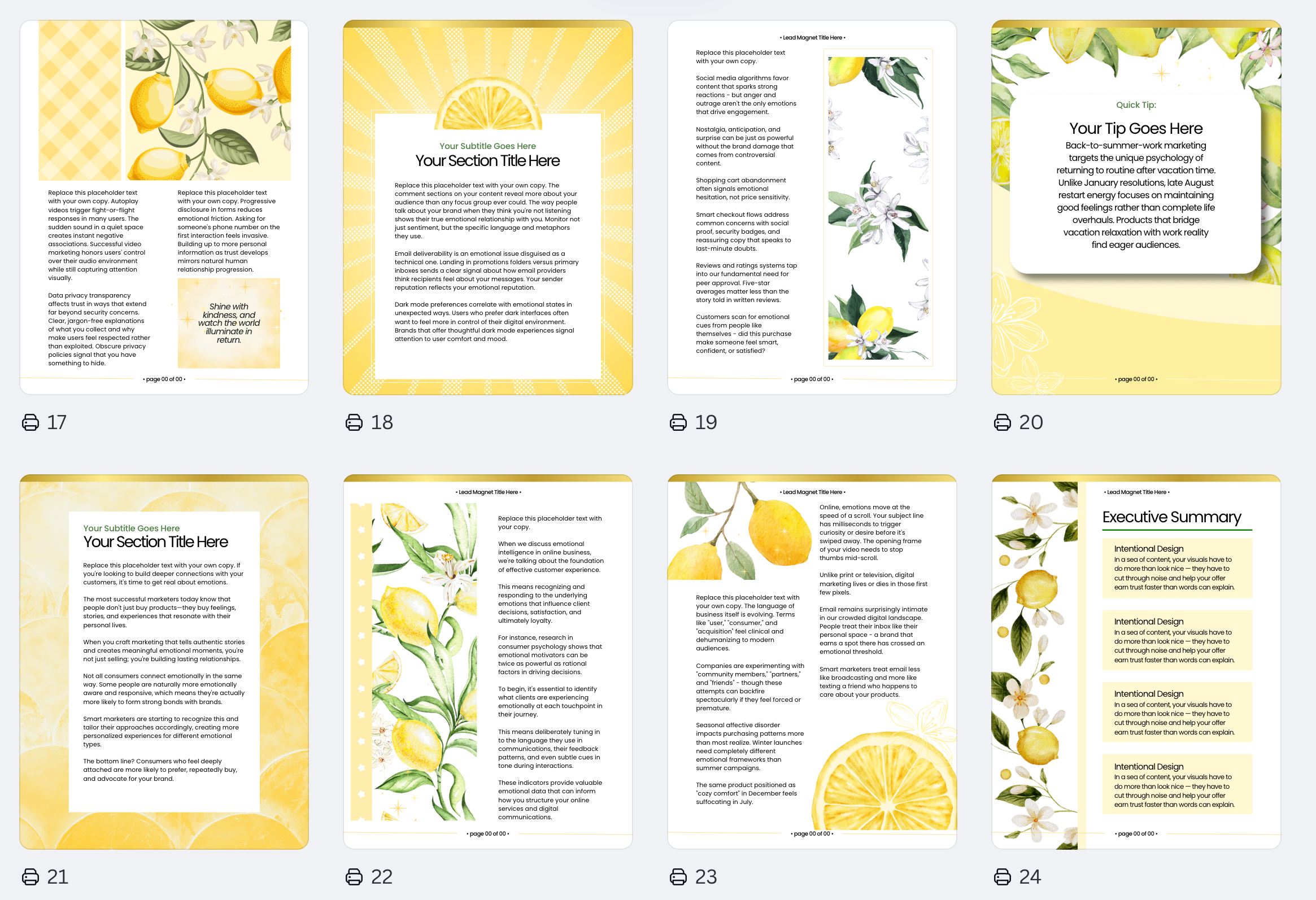 Citrus Blooms Collection