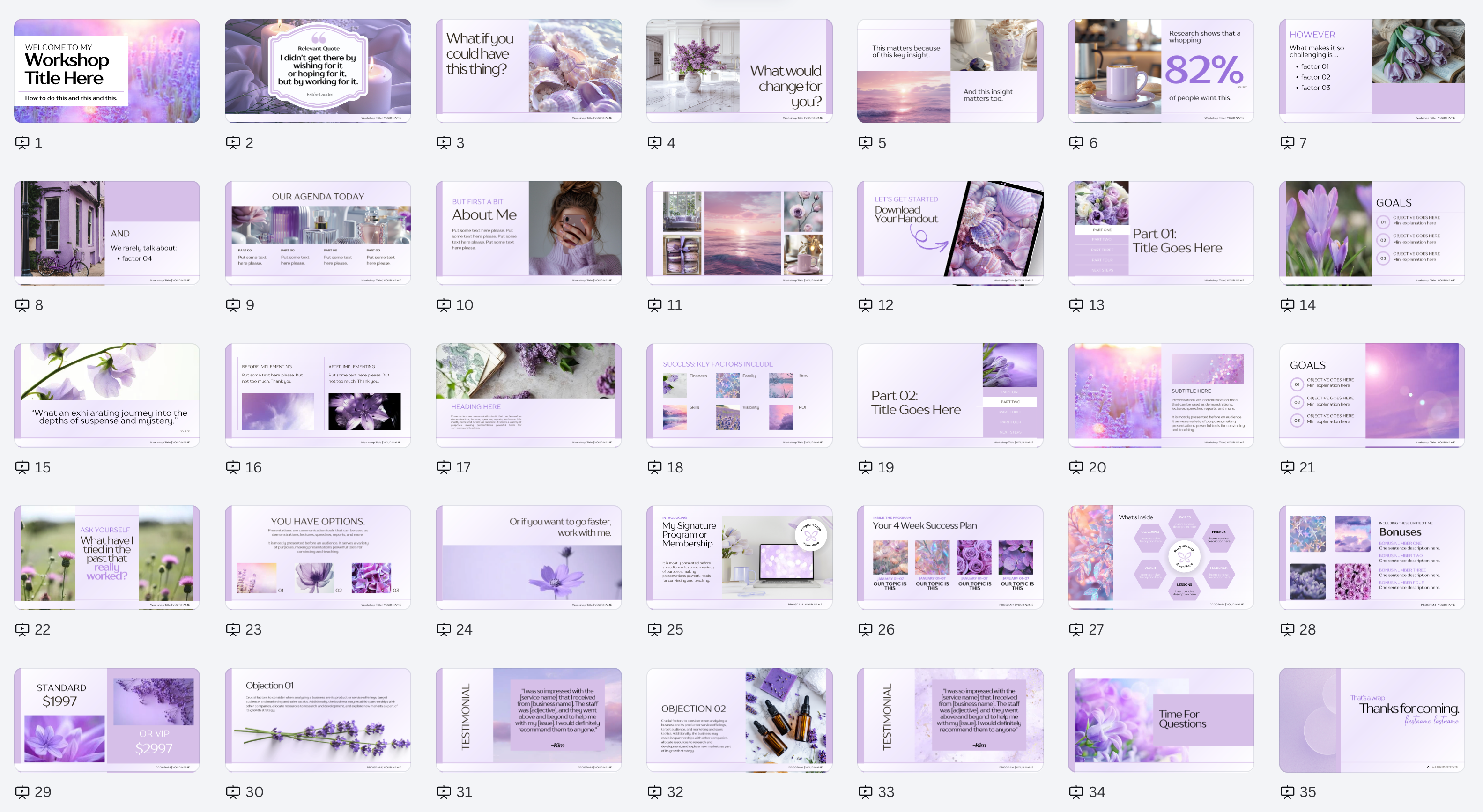 Violet Spring Workshop Kit