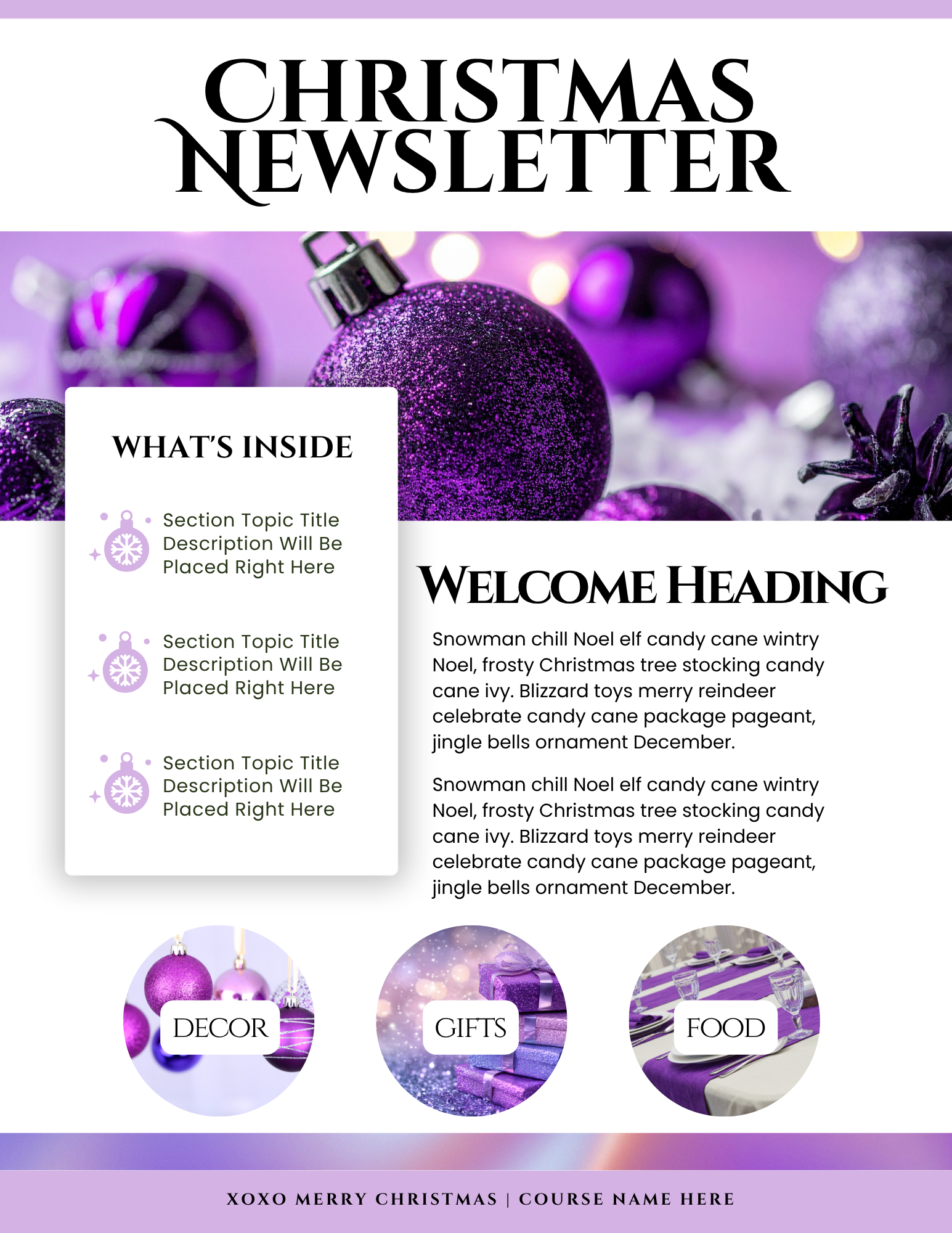 Purple Christmas Collection