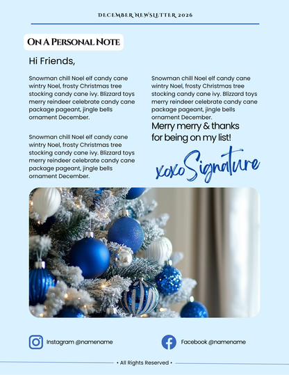 Blue Christmas Collection