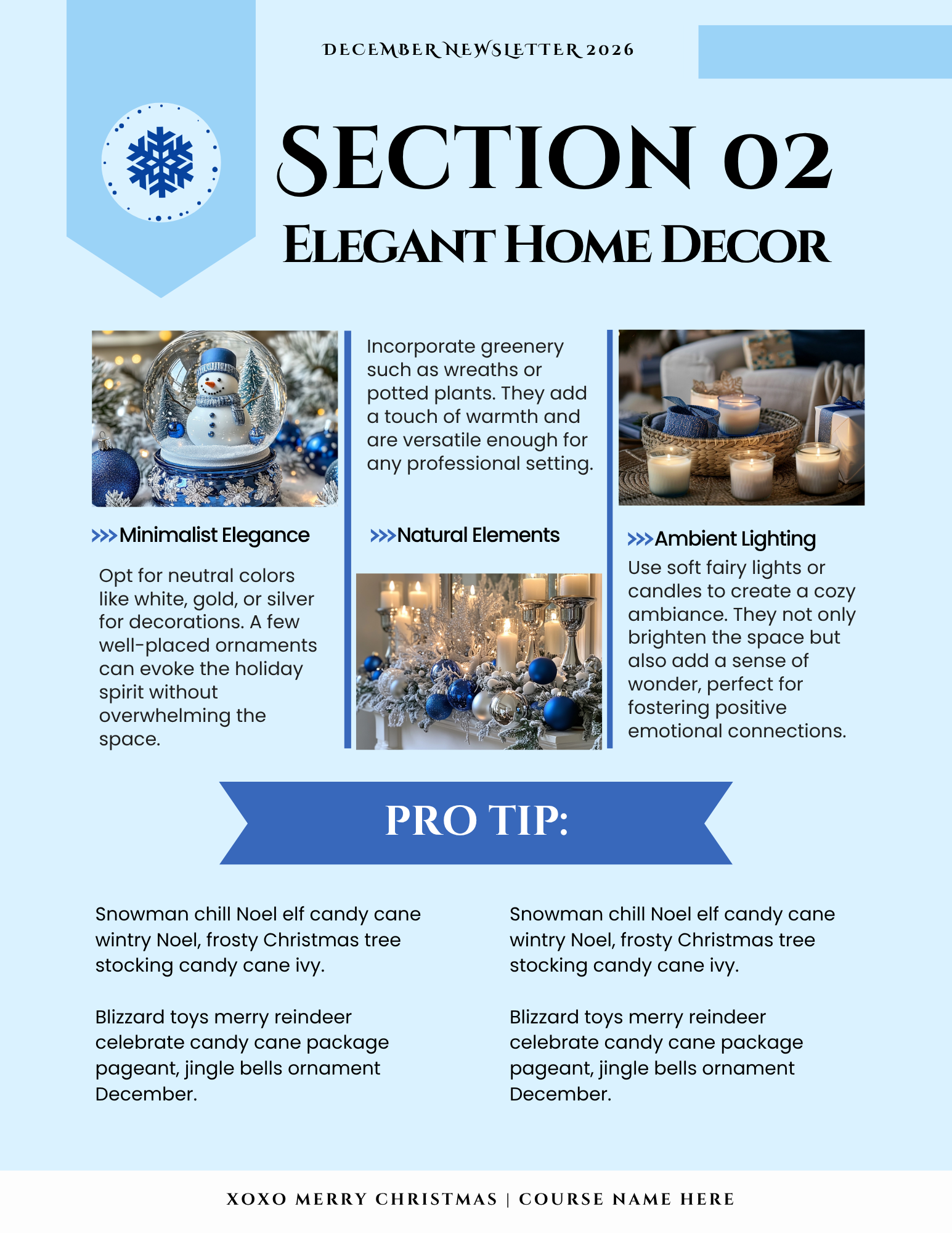 Blue Christmas Collection