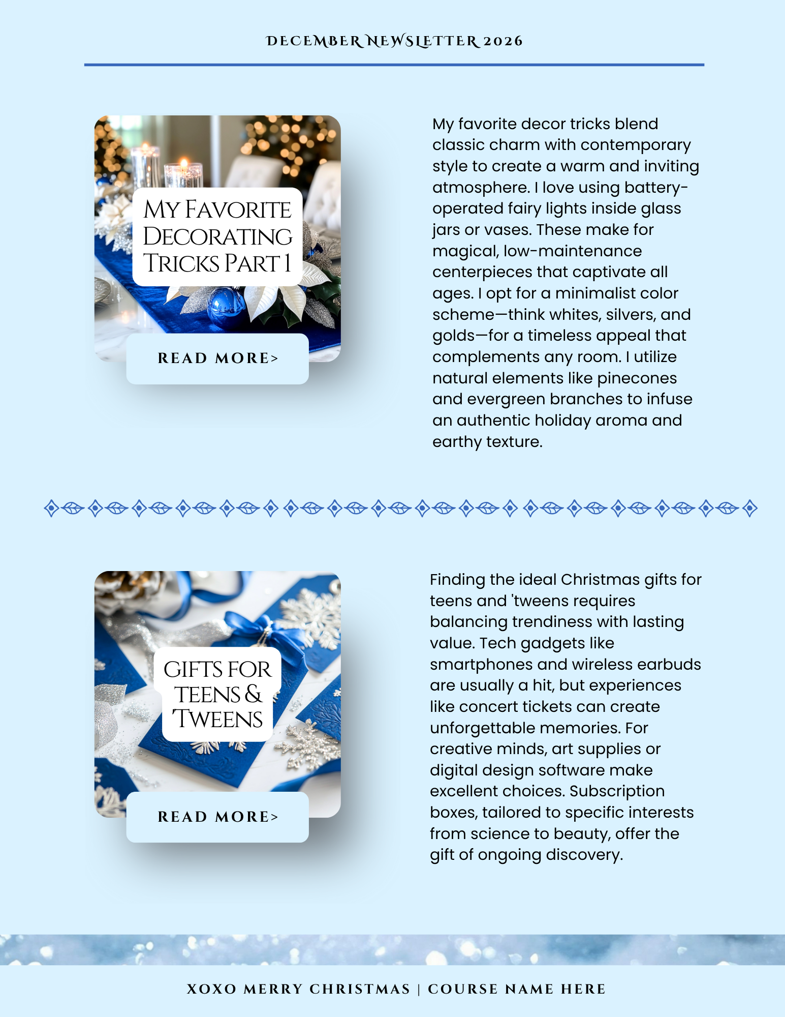 Blue Christmas Collection