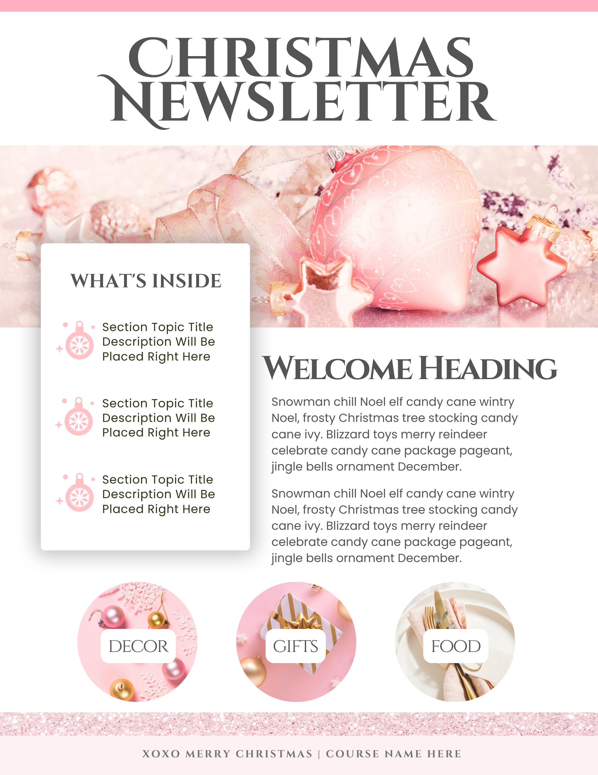 Pink Christmas Collection