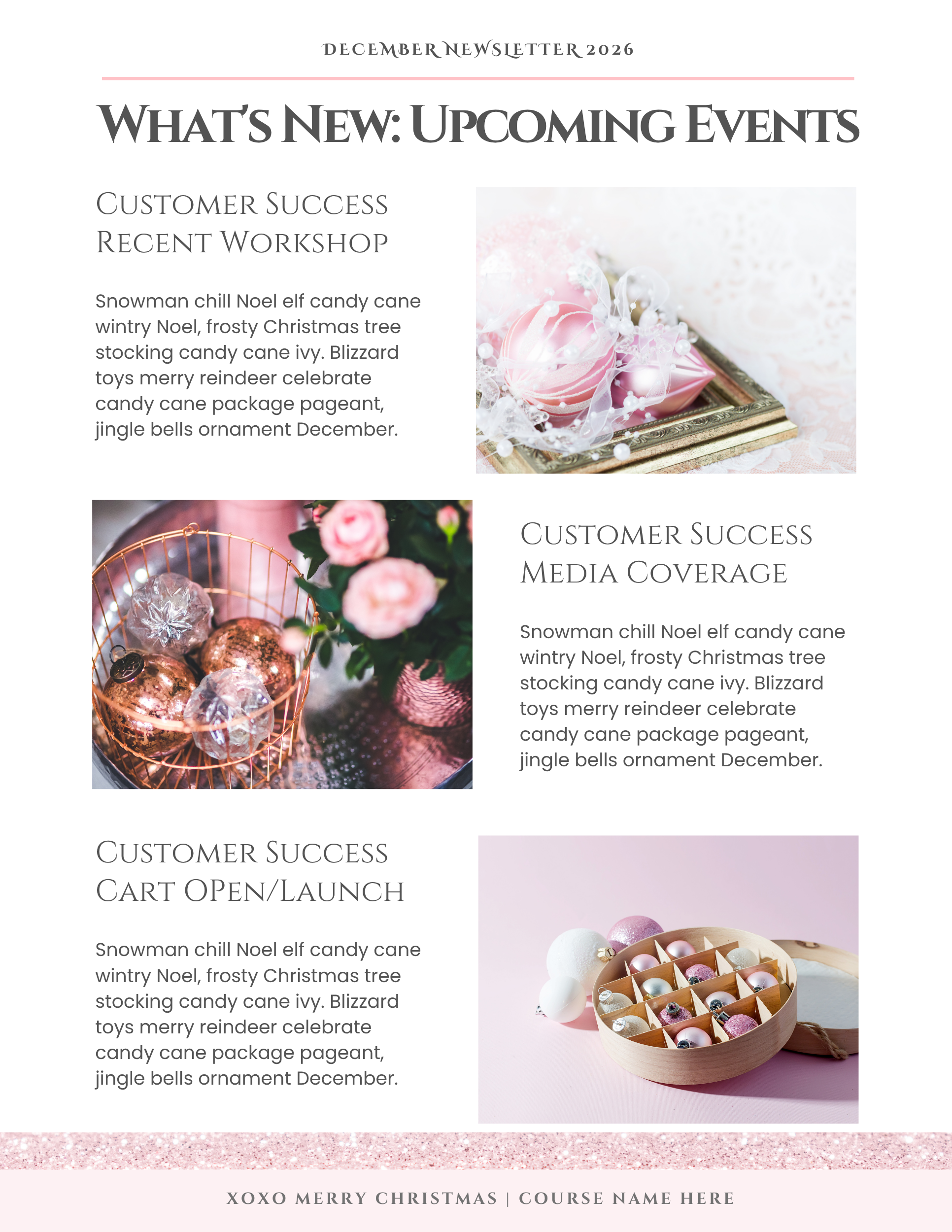 Pink Christmas Collection