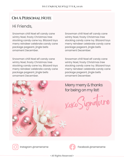 Pink Christmas Collection