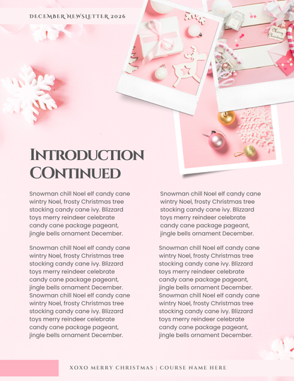 Pink Christmas Collection