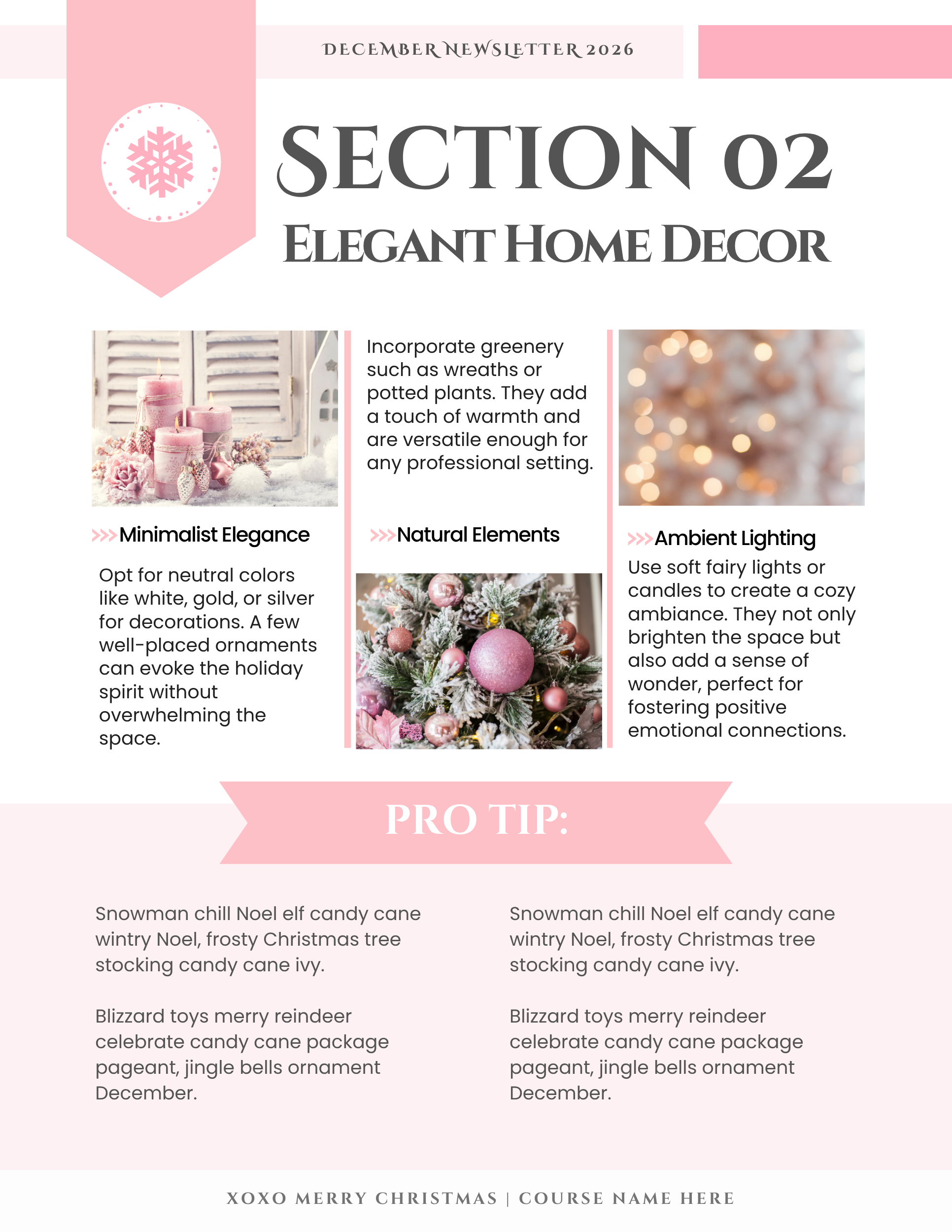 Pink Christmas Collection