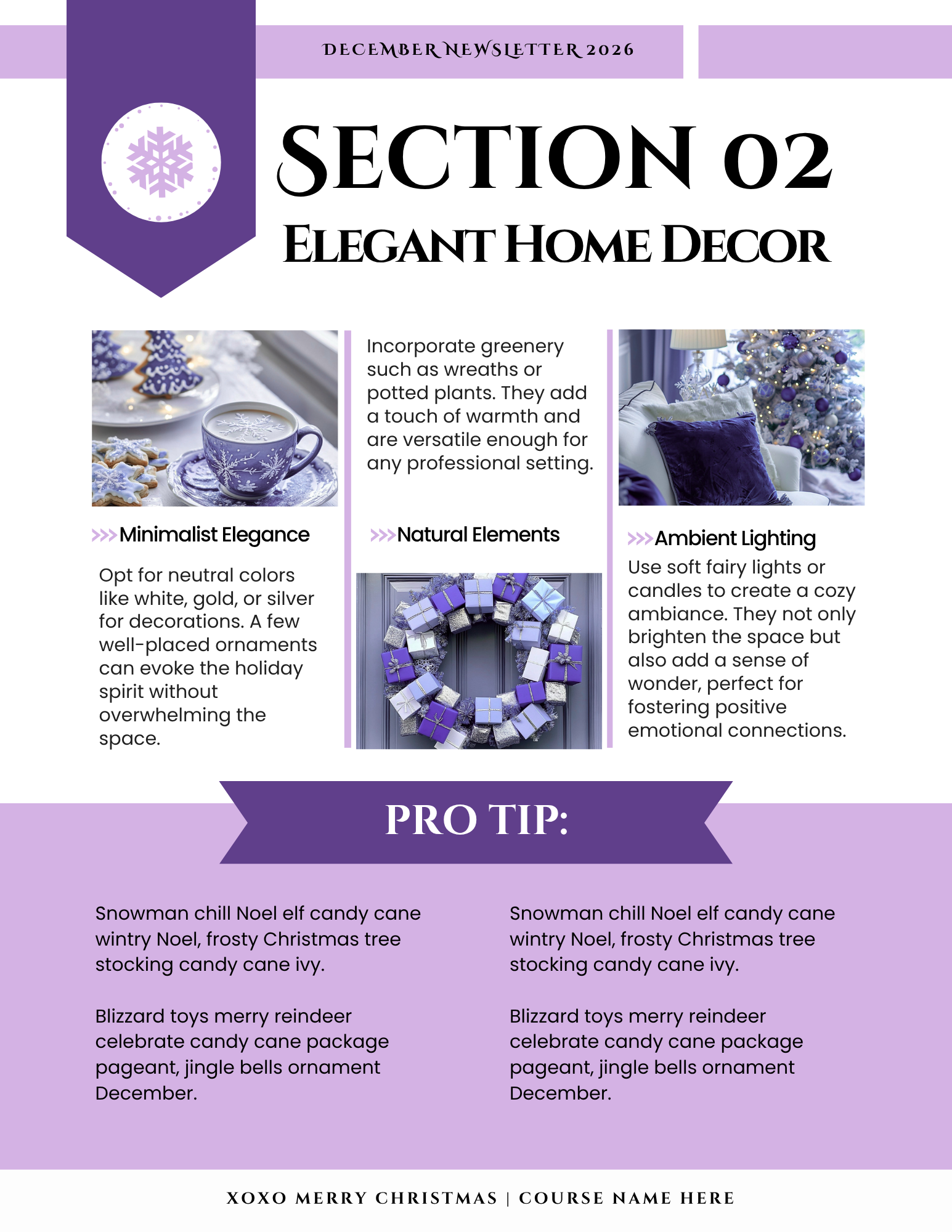 Purple Christmas Collection