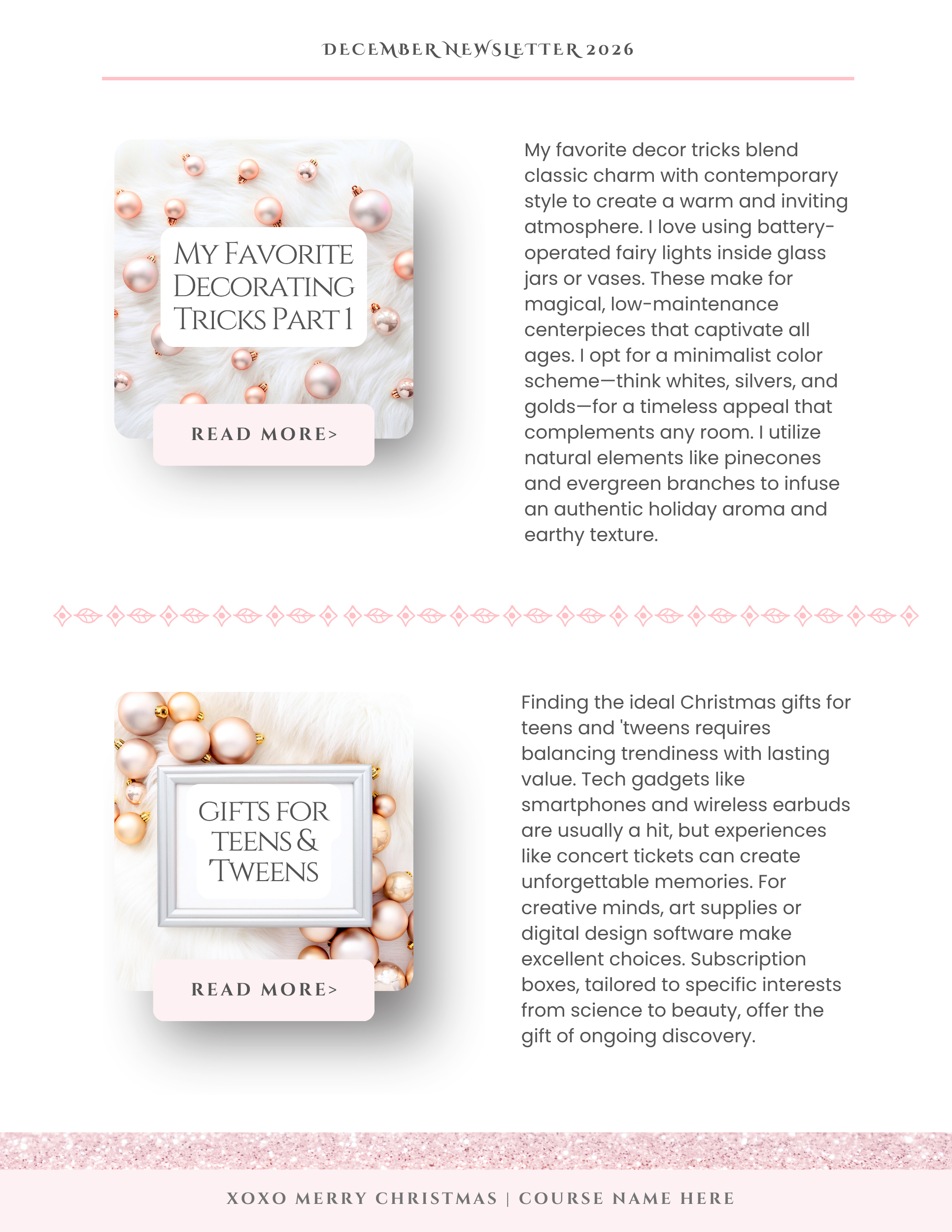 Pink Christmas Collection