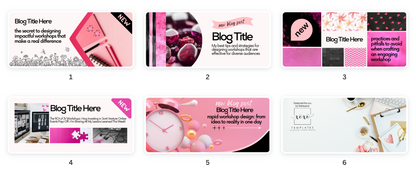 Blog Post Promotional Banners: Raspberry Noir Collection